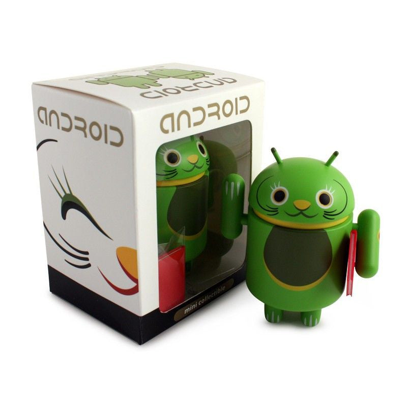 Android Mini Collectible Lucky Cat Series - Green Lucky Cat w/ Notebook - Nike