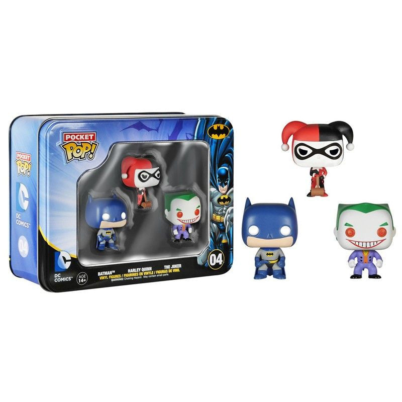 DC Universe Pocket Pop! 3-Pack Tin [Batman, Harley and The Joker] - Nike

