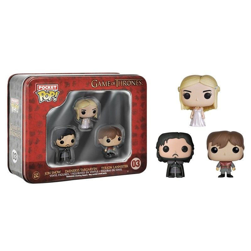 Game of Thrones Pocket Pop! 3-Pack Tin [Jon, Tyrion and Daenerys] - Nike
