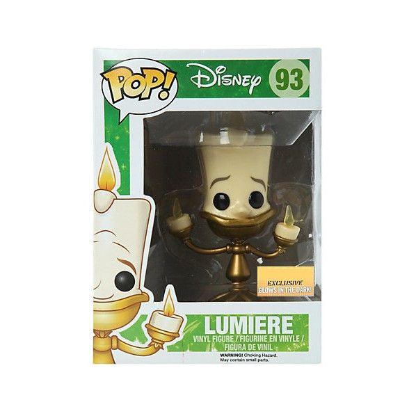 Disney Pop! Vinyl Figure Glow in the Dark Lumiere [Beauty & The Beast] Exclusive - Nike

