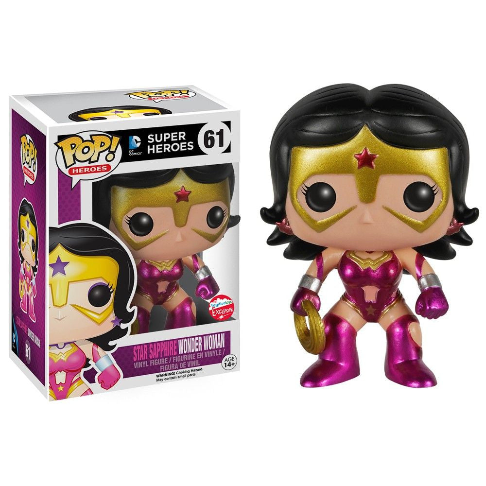 DC Universe Pop! Vinyl Figure Metallic Star Sapphire Wonder Woman [Fugitive Toys Exclusive] - Nike
