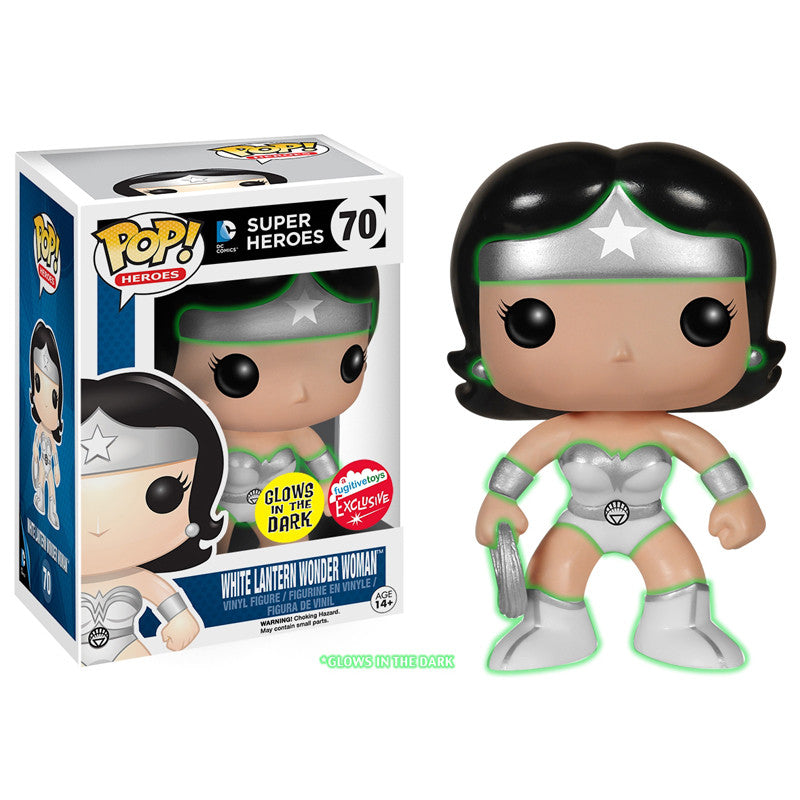DC Universe Pop! Vinyl Figure Glow in The Dark White Lantern: Wonder Woman [Fugitive Toys Exclusive] - Nike
